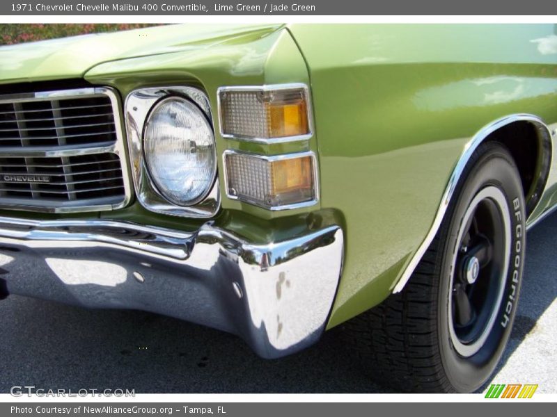 Lime Green / Jade Green 1971 Chevrolet Chevelle Malibu 400 Convertible