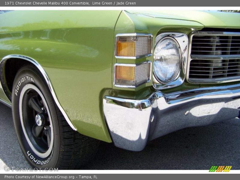 Lime Green / Jade Green 1971 Chevrolet Chevelle Malibu 400 Convertible