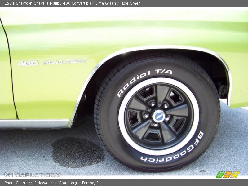 Lime Green / Jade Green 1971 Chevrolet Chevelle Malibu 400 Convertible