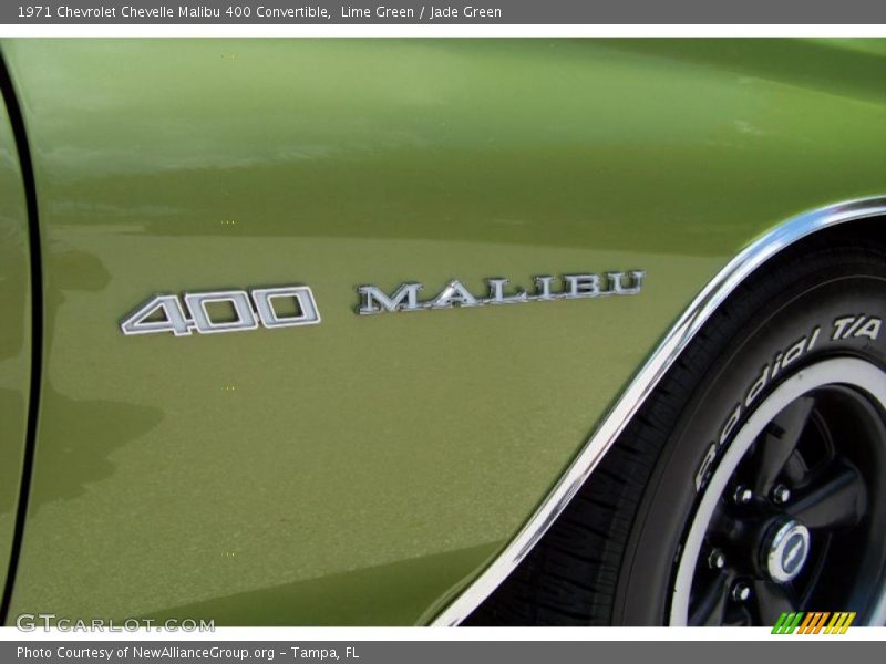 Lime Green / Jade Green 1971 Chevrolet Chevelle Malibu 400 Convertible