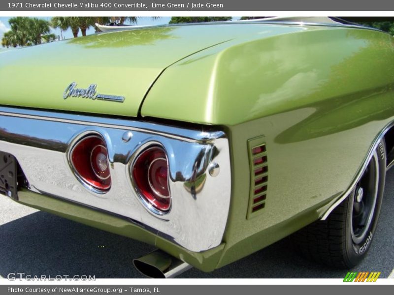 Lime Green / Jade Green 1971 Chevrolet Chevelle Malibu 400 Convertible