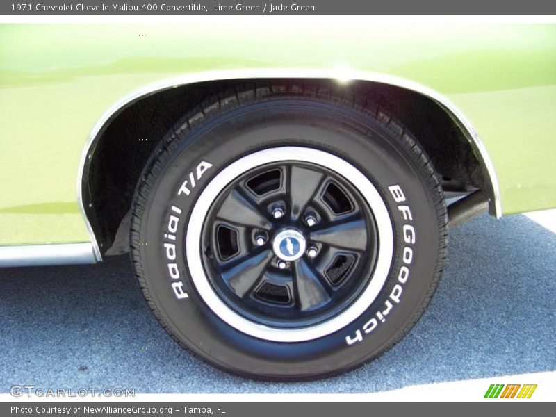 Lime Green / Jade Green 1971 Chevrolet Chevelle Malibu 400 Convertible