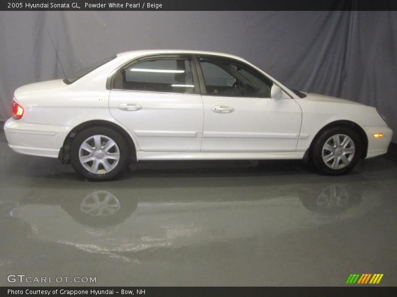 Powder White Pearl / Beige 2005 Hyundai Sonata GL