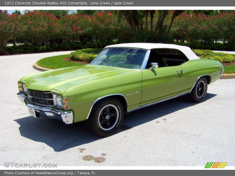Lime Green / Jade Green 1971 Chevrolet Chevelle Malibu 400 Convertible