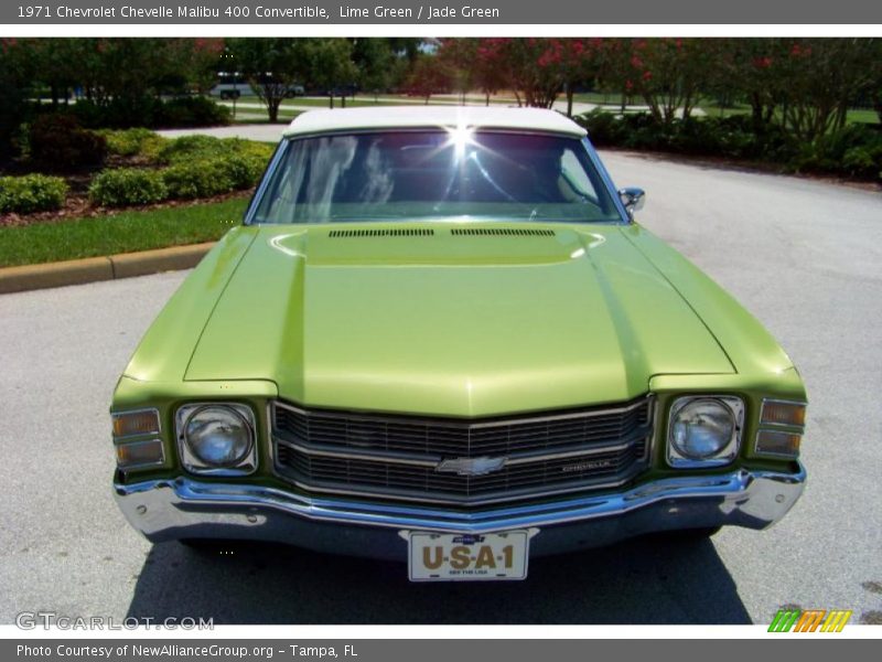 Lime Green / Jade Green 1971 Chevrolet Chevelle Malibu 400 Convertible