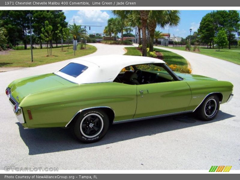 Lime Green / Jade Green 1971 Chevrolet Chevelle Malibu 400 Convertible