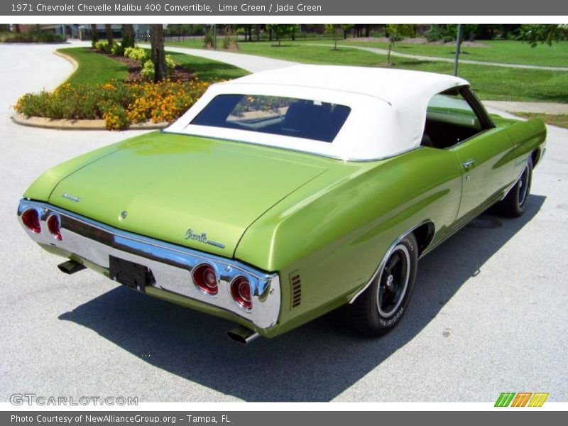 Lime Green / Jade Green 1971 Chevrolet Chevelle Malibu 400 Convertible
