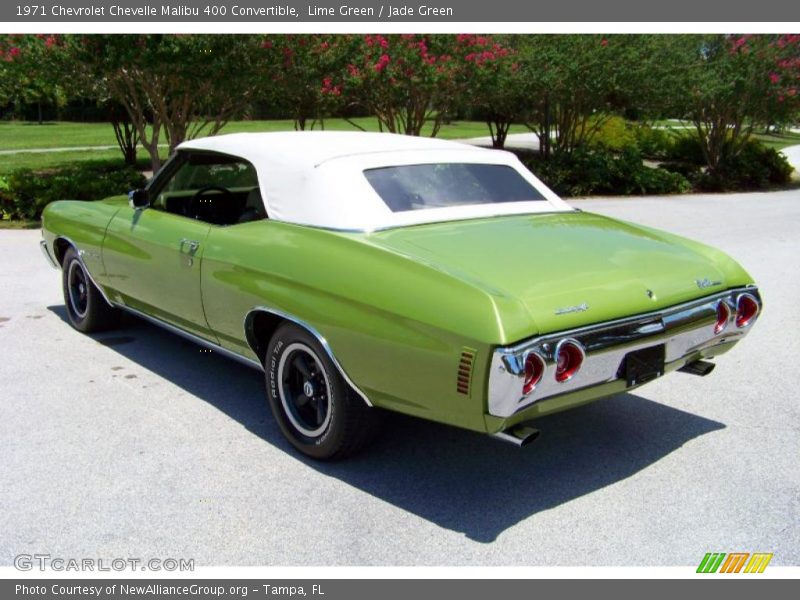 Lime Green / Jade Green 1971 Chevrolet Chevelle Malibu 400 Convertible