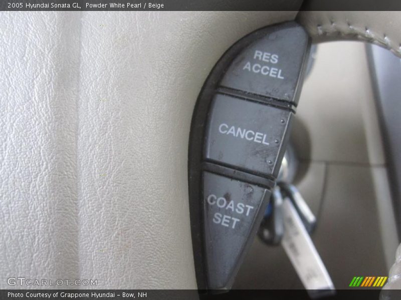 Powder White Pearl / Beige 2005 Hyundai Sonata GL