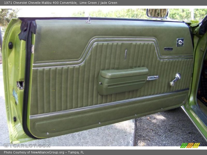 Lime Green / Jade Green 1971 Chevrolet Chevelle Malibu 400 Convertible