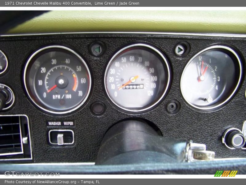 Lime Green / Jade Green 1971 Chevrolet Chevelle Malibu 400 Convertible