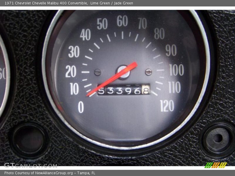 Lime Green / Jade Green 1971 Chevrolet Chevelle Malibu 400 Convertible