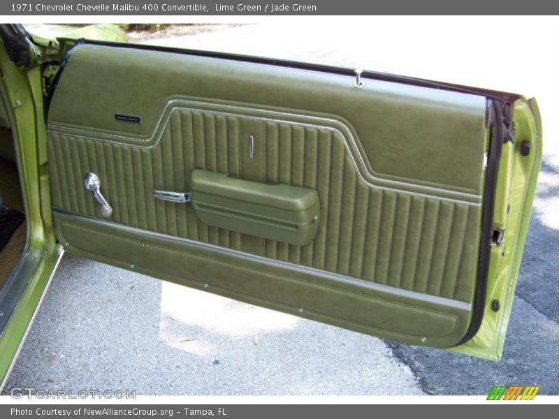 Lime Green / Jade Green 1971 Chevrolet Chevelle Malibu 400 Convertible