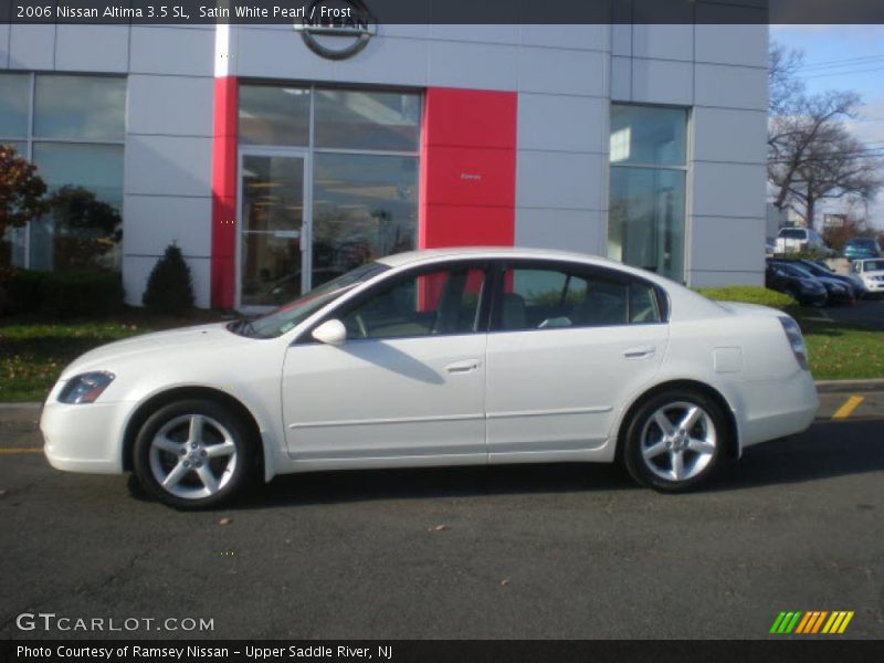 Satin White Pearl / Frost 2006 Nissan Altima 3.5 SL