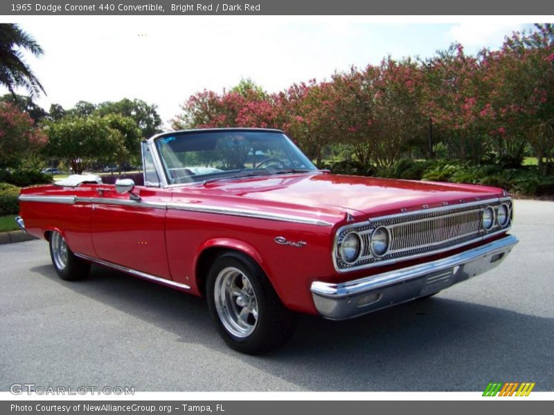Bright Red / Dark Red 1965 Dodge Coronet 440 Convertible