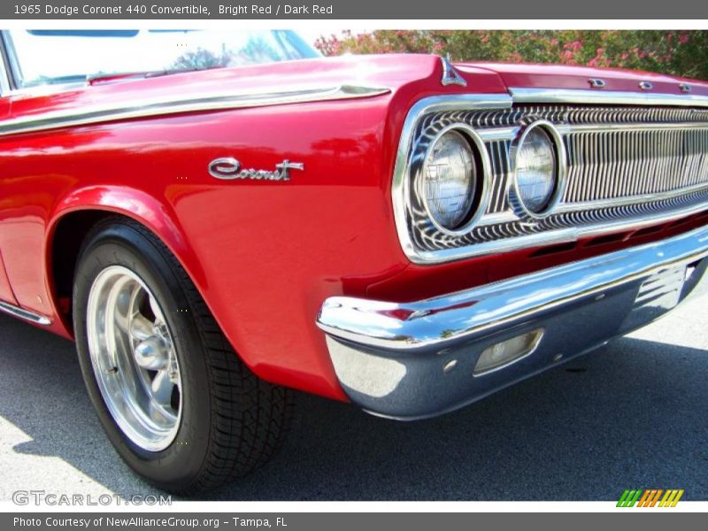 Bright Red / Dark Red 1965 Dodge Coronet 440 Convertible