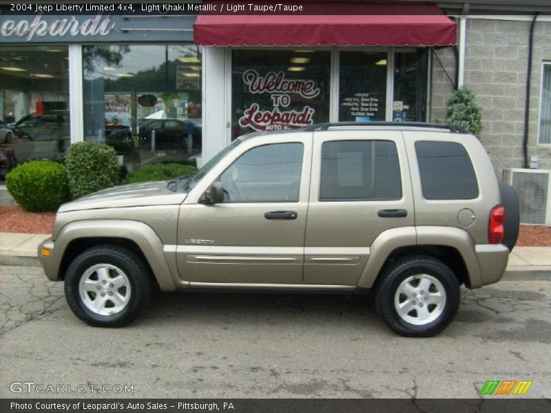 Light Khaki Metallic / Light Taupe/Taupe 2004 Jeep Liberty Limited 4x4