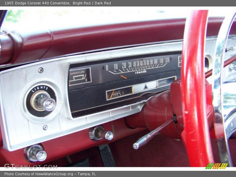 Bright Red / Dark Red 1965 Dodge Coronet 440 Convertible