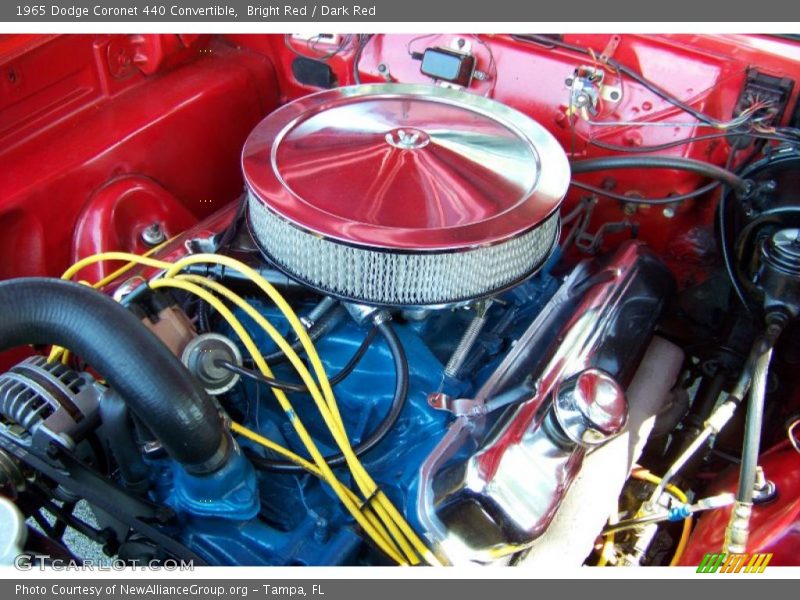 Bright Red / Dark Red 1965 Dodge Coronet 440 Convertible
