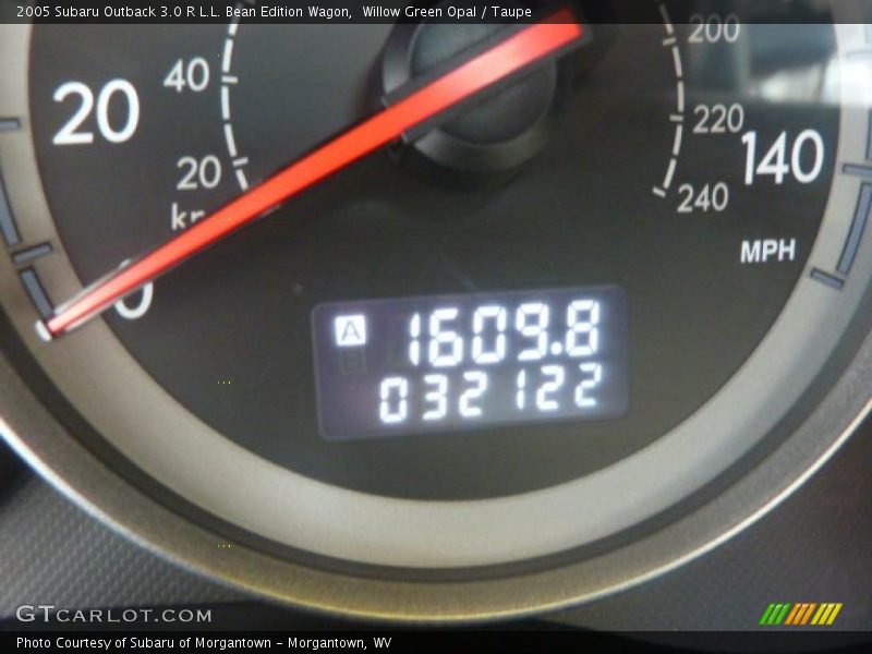 Willow Green Opal / Taupe 2005 Subaru Outback 3.0 R L.L. Bean Edition Wagon