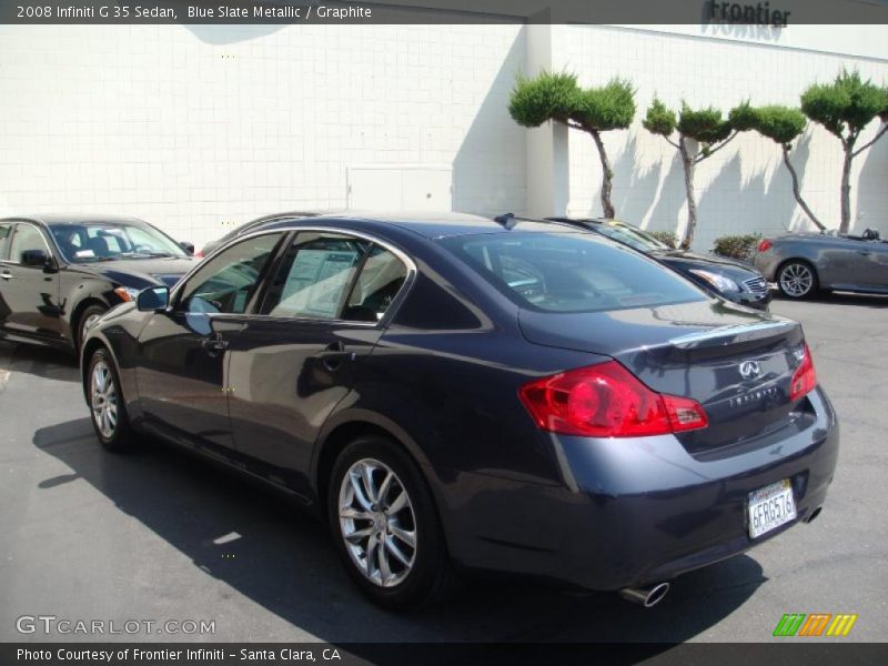 Blue Slate Metallic / Graphite 2008 Infiniti G 35 Sedan