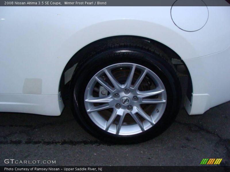 Winter Frost Pearl / Blond 2008 Nissan Altima 3.5 SE Coupe