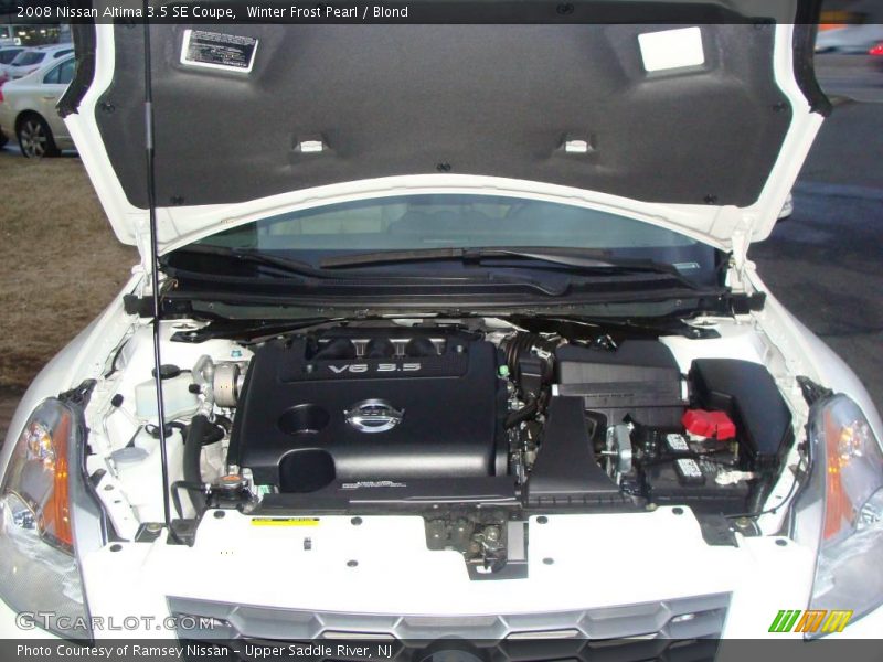 Winter Frost Pearl / Blond 2008 Nissan Altima 3.5 SE Coupe