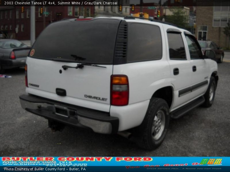 Summit White / Gray/Dark Charcoal 2003 Chevrolet Tahoe LT 4x4