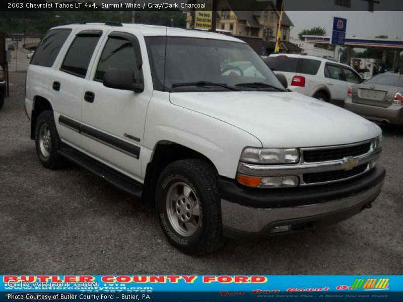 Summit White / Gray/Dark Charcoal 2003 Chevrolet Tahoe LT 4x4