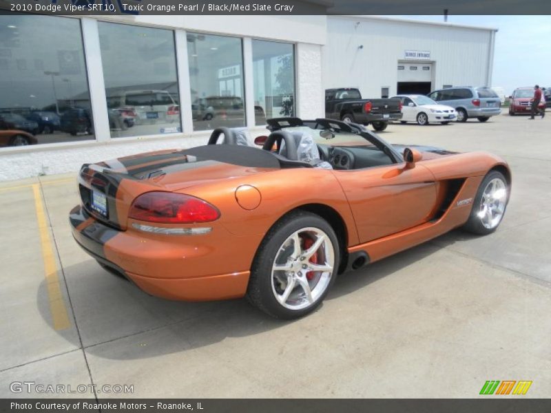 Toxic Orange Pearl / Black/Med Slate Gray 2010 Dodge Viper SRT10