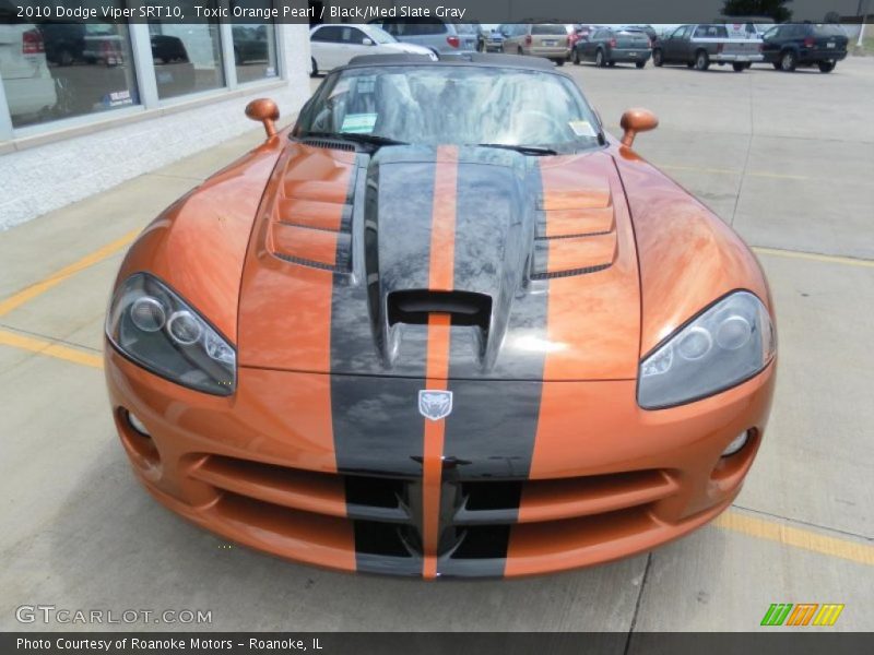 Toxic Orange Pearl / Black/Med Slate Gray 2010 Dodge Viper SRT10