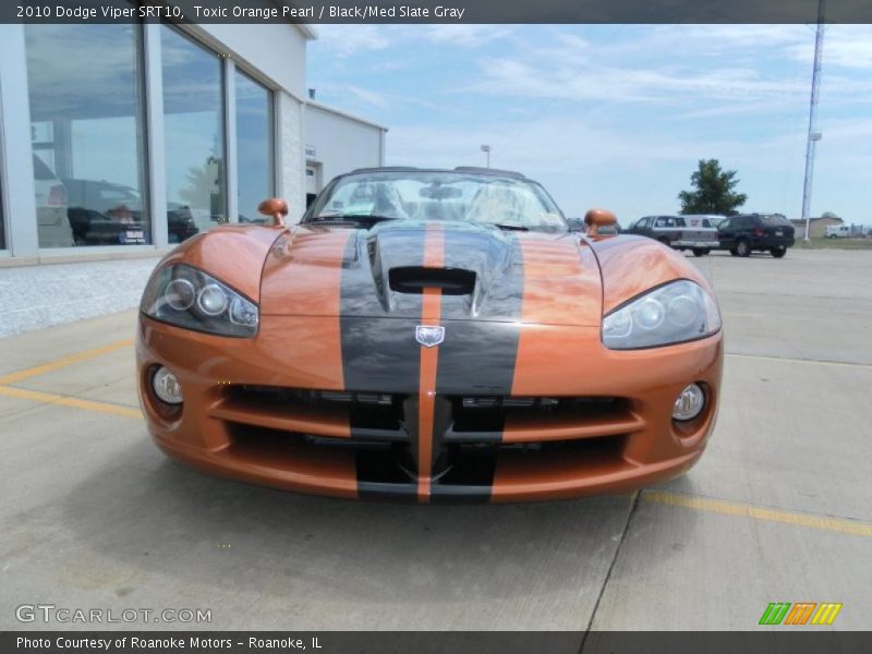 Toxic Orange Pearl / Black/Med Slate Gray 2010 Dodge Viper SRT10