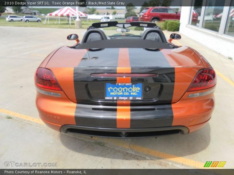 Toxic Orange Pearl / Black/Med Slate Gray 2010 Dodge Viper SRT10