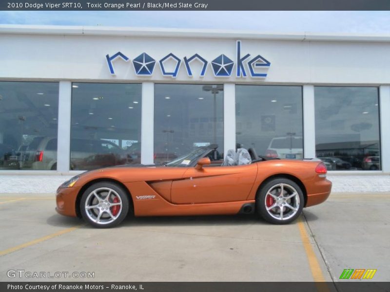 Toxic Orange Pearl / Black/Med Slate Gray 2010 Dodge Viper SRT10