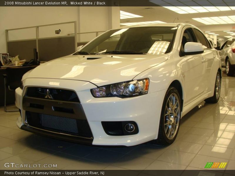 Wicked White / Black 2008 Mitsubishi Lancer Evolution MR
