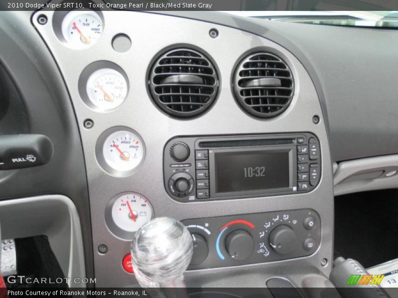 Toxic Orange Pearl / Black/Med Slate Gray 2010 Dodge Viper SRT10