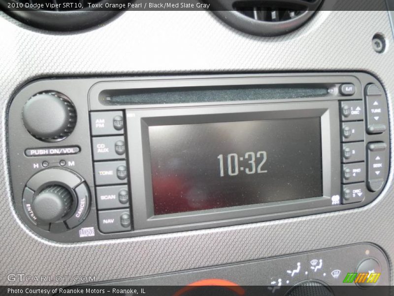 Toxic Orange Pearl / Black/Med Slate Gray 2010 Dodge Viper SRT10