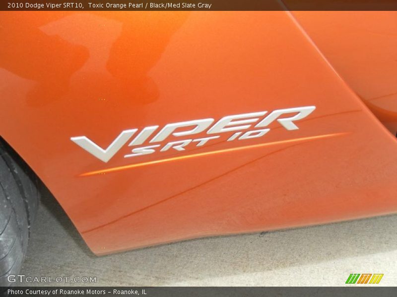 Toxic Orange Pearl / Black/Med Slate Gray 2010 Dodge Viper SRT10
