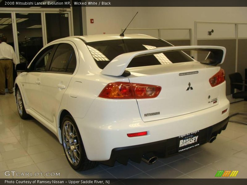 Wicked White / Black 2008 Mitsubishi Lancer Evolution MR