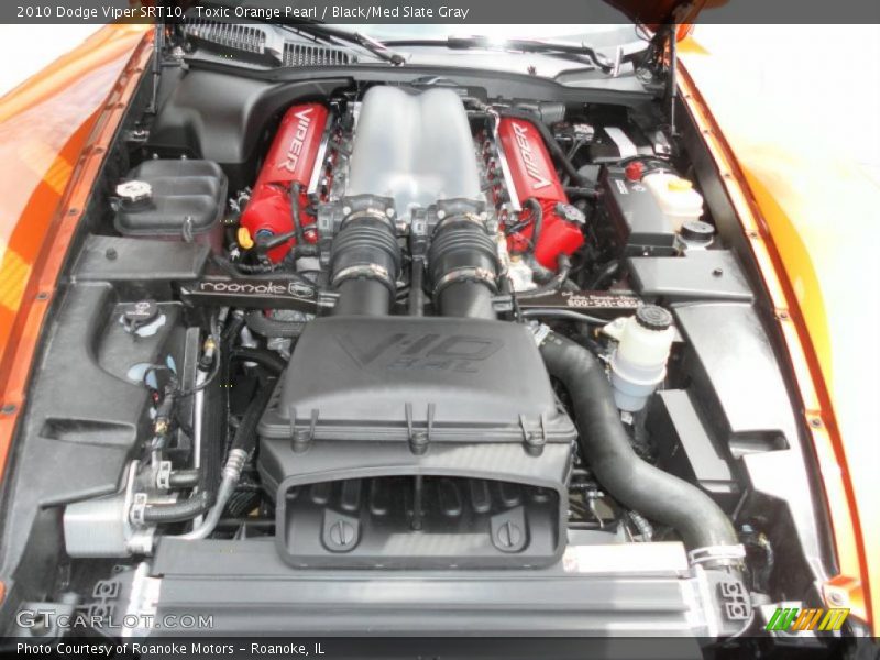 Toxic Orange Pearl / Black/Med Slate Gray 2010 Dodge Viper SRT10