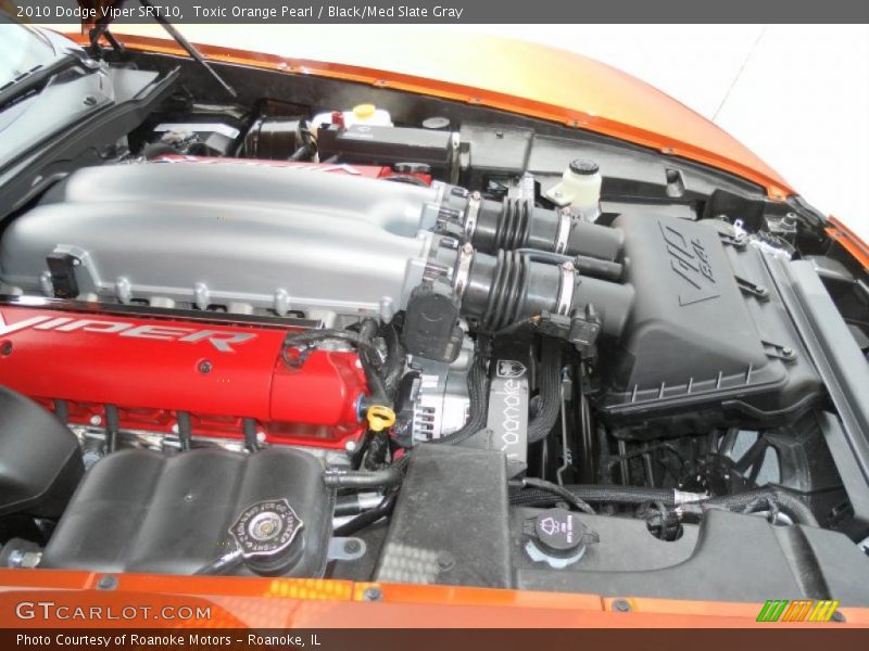 Toxic Orange Pearl / Black/Med Slate Gray 2010 Dodge Viper SRT10
