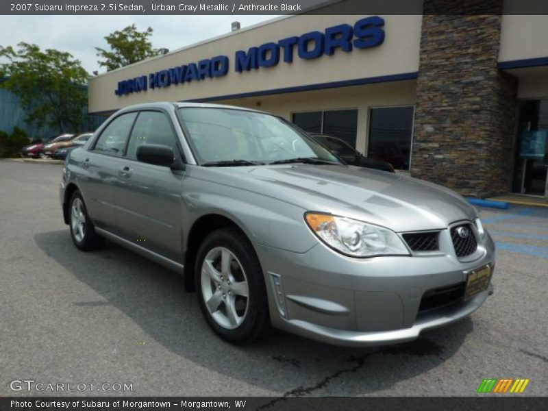 Urban Gray Metallic / Anthracite Black 2007 Subaru Impreza 2.5i Sedan