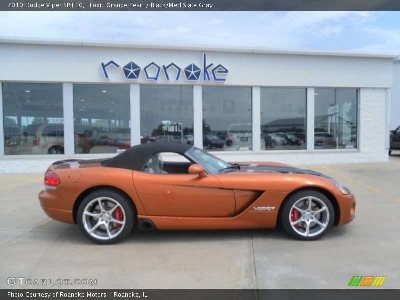 Toxic Orange Pearl / Black/Med Slate Gray 2010 Dodge Viper SRT10