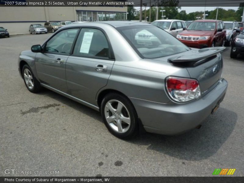 Urban Gray Metallic / Anthracite Black 2007 Subaru Impreza 2.5i Sedan