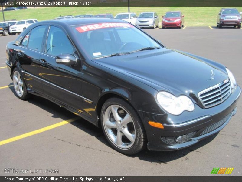 Black / Black 2006 Mercedes-Benz C 230 Sport