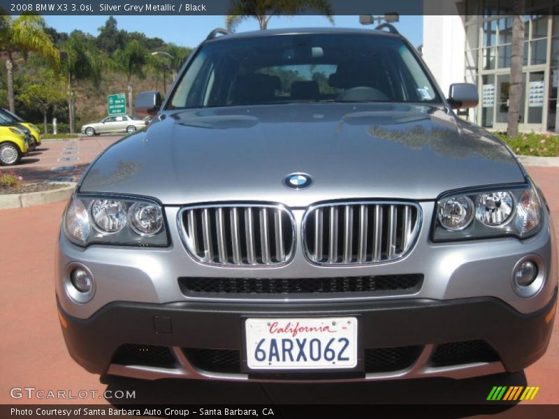 Silver Grey Metallic / Black 2008 BMW X3 3.0si