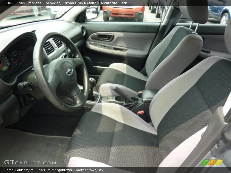Urban Gray Metallic / Anthracite Black 2007 Subaru Impreza 2.5i Sedan