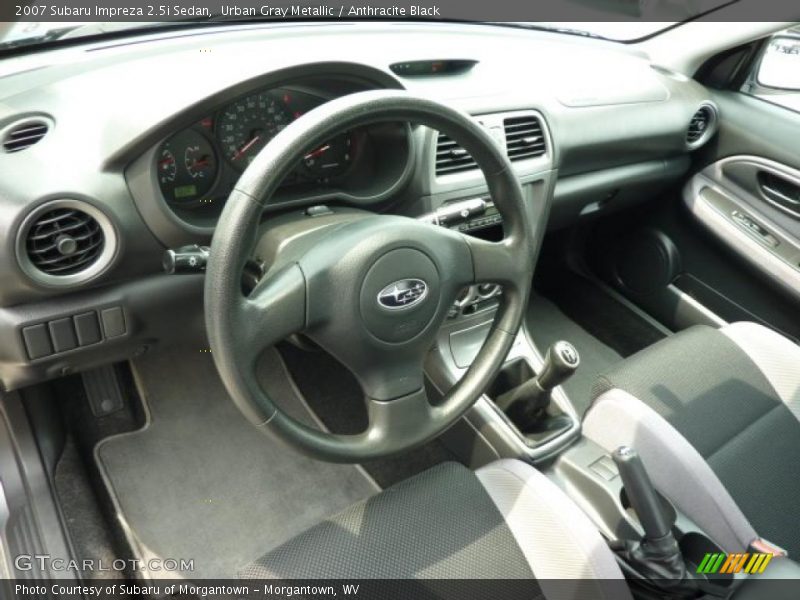 Urban Gray Metallic / Anthracite Black 2007 Subaru Impreza 2.5i Sedan