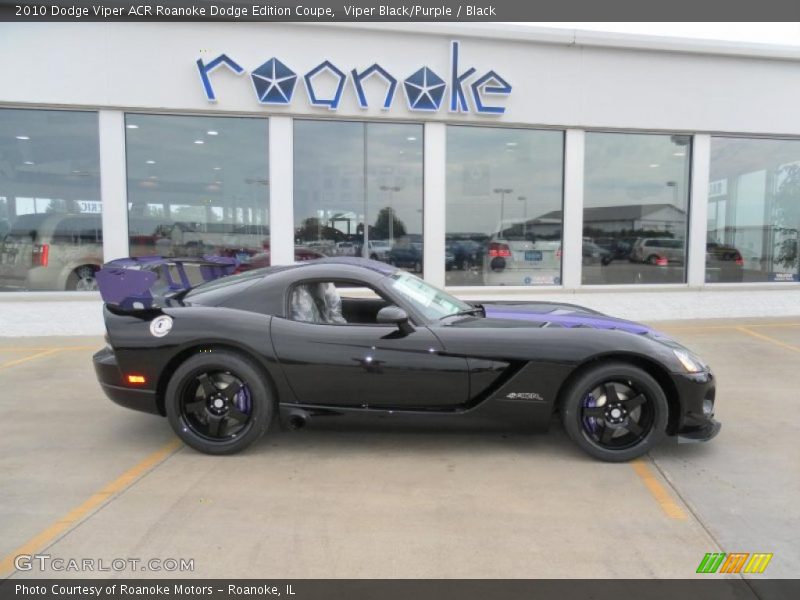 Viper Black/Purple / Black 2010 Dodge Viper ACR Roanoke Dodge Edition Coupe
