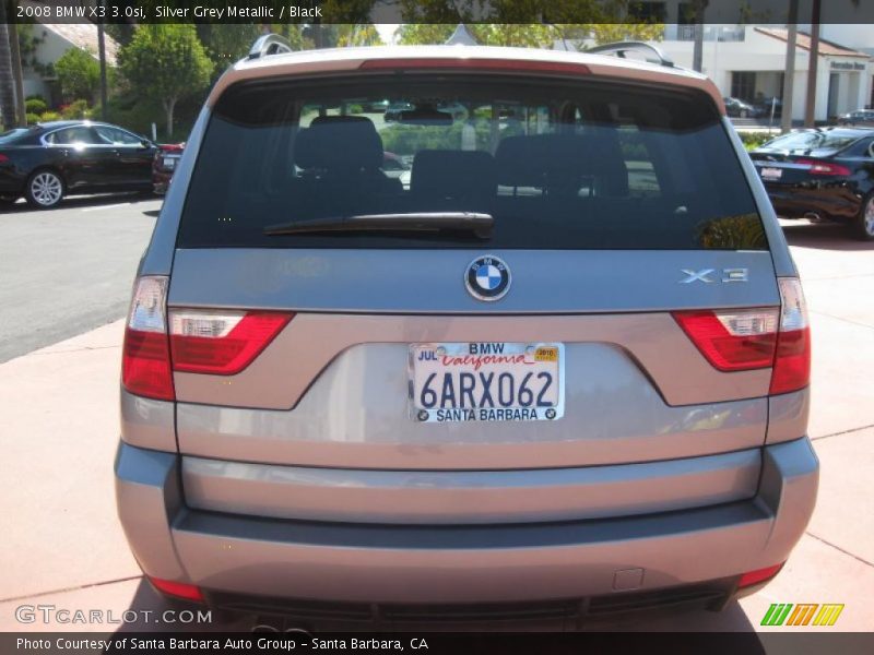 Silver Grey Metallic / Black 2008 BMW X3 3.0si